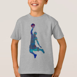 Camisa de salto de los niños del jugador de
