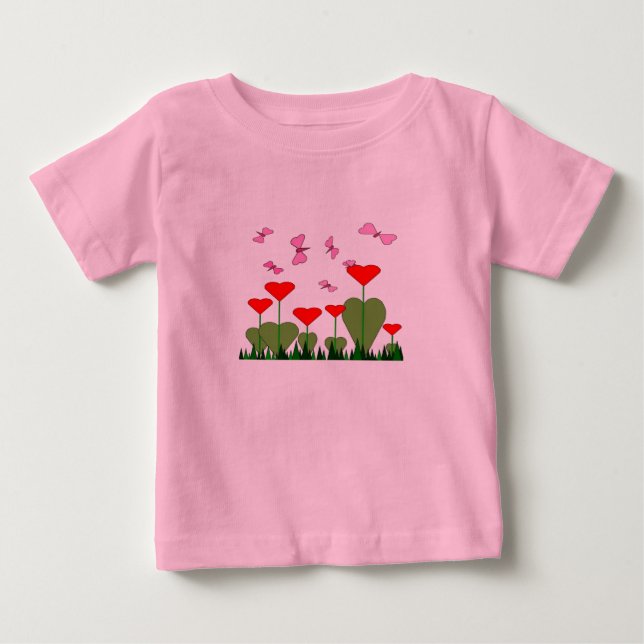 Camisa de San Valentín para los niños pequeños (Anverso)