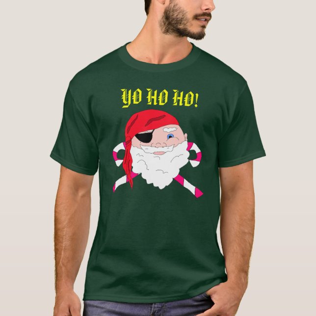 Camisa de Santa del pirata del navidad (Anverso)