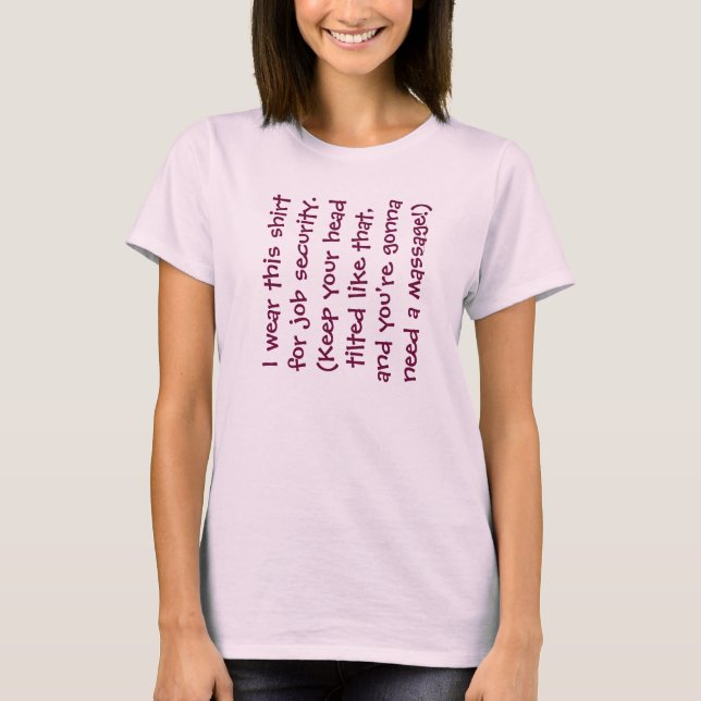Camisa de seguridad laboral de terapeutas de masaj (Anverso)