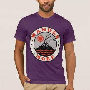 Camisa de senderismo de volcán Gráfica retro de Va