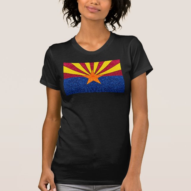 Camisa de señoras de la bandera de Arizona purpuri (Anverso)
