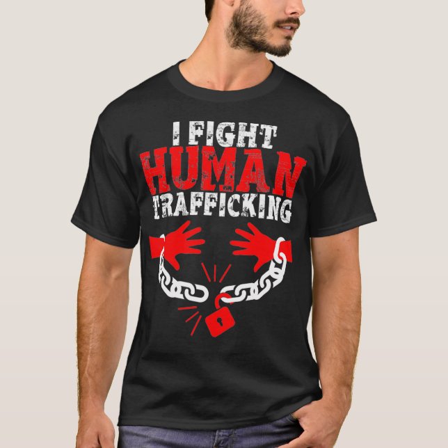 Camisa de sensibilización contra el tráfico humano (Anverso)
