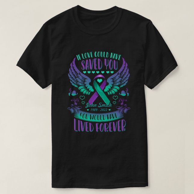 Camisa de sensibilización personalizada para la pr (Diseño del anverso)