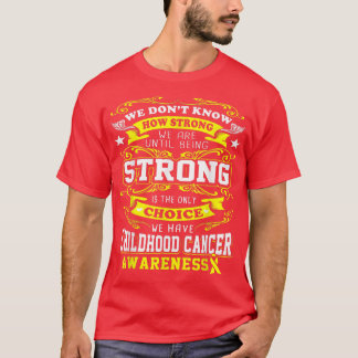 Camisa de sensibilización sobre el cáncer infantil