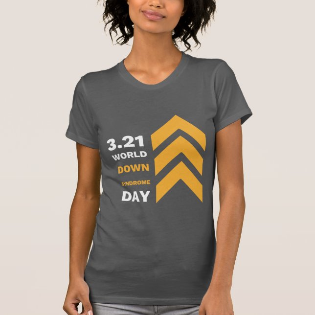 Camisa de sensibilización sobre el síndrome de Dow (Anverso)