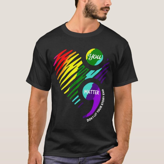 Camisa de sensibilización sobre la salud mental de (Anverso)