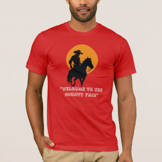 Camisa de Silueta de Vaquero al Atardecer
