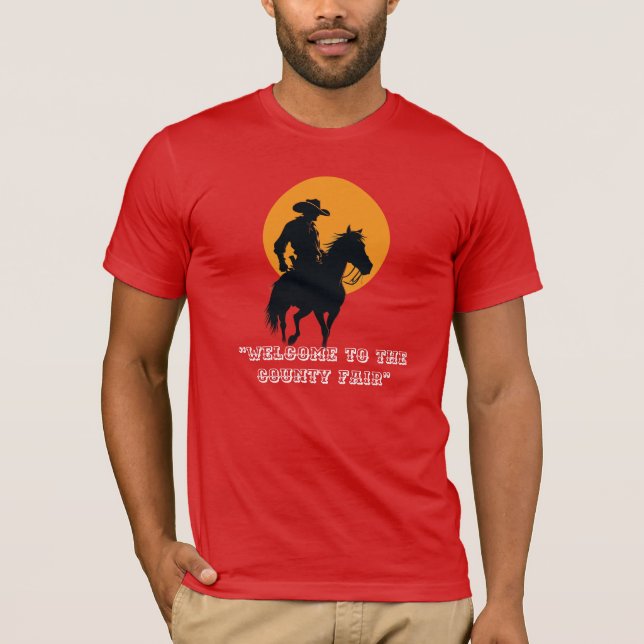 Camisa de Silueta de Vaquero al Atardecer (Anverso)