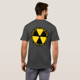 Camisa de símbolo de radiación amarilla (huella tr