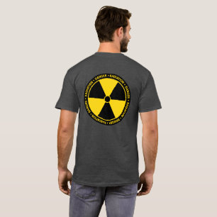 Camisa de símbolo de radiación amarilla (huella tr