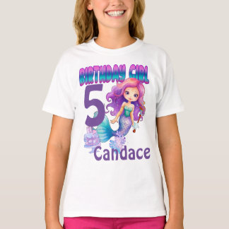 Camisa de sirena de cumpleaños personalizada - Aña