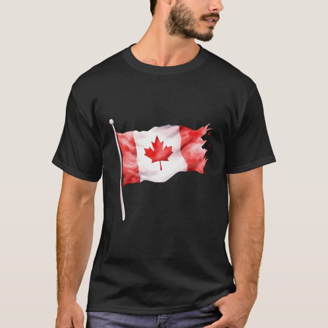 Camisa De Souvenir De Canadá Es Camisa De Hojas De (Anverso)