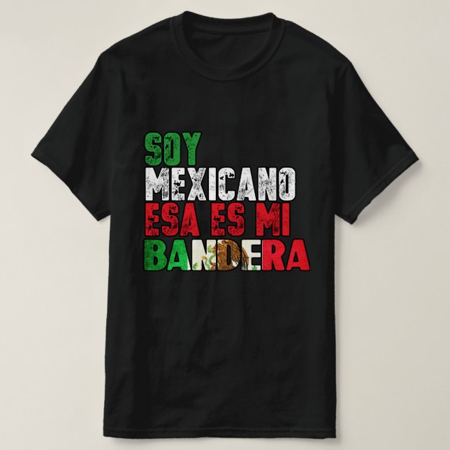 Camisa de Soy Mexicana (Diseño del anverso)
