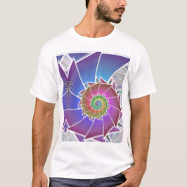 Camisa de Spiralism del arco iris de Fibonacci
