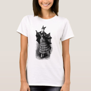 Camisa de Steampunk del chica del palo del