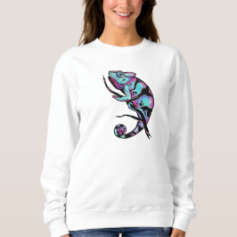 Camisa de sudadera con una linda imagen camaleones