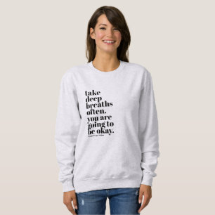 Camisa de sudadera inspiradora