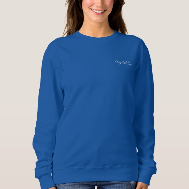 Camisa de sudor de la mujer con imagen de pintura (Anverso)