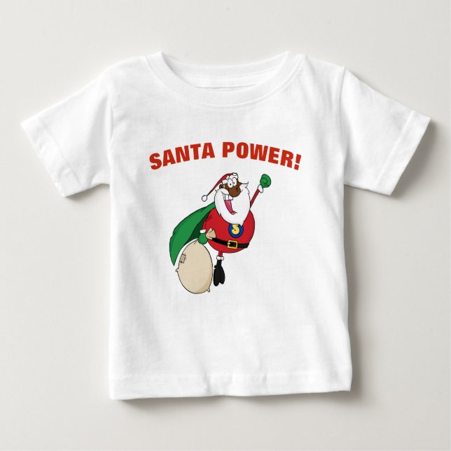 Camisa de superhéroe Black Santa Power (Anverso)