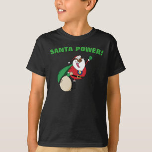 Camisa de superhéroe Black Santa Power