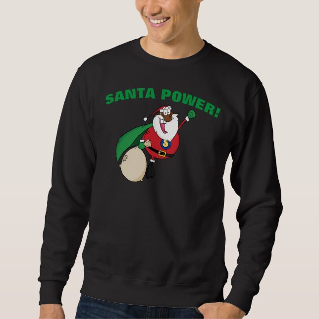 Camisa de superhéroe Black Santa Power (Anverso)