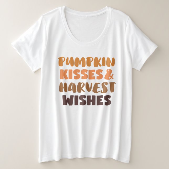 Camisa de tamaño Fall Womens Plus (Anverso del diseño)