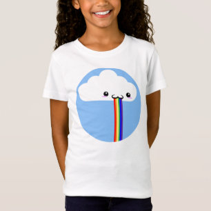 Camisa de té arcoiris en la nube