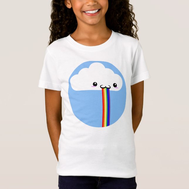 Camisa de té arcoiris en la nube (Anverso)