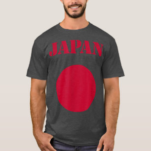 Camisa de té con bandera japonesa