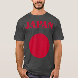 Camisa de té con bandera japonesa