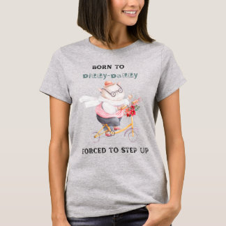 Camisa de té de una mujer ocupada