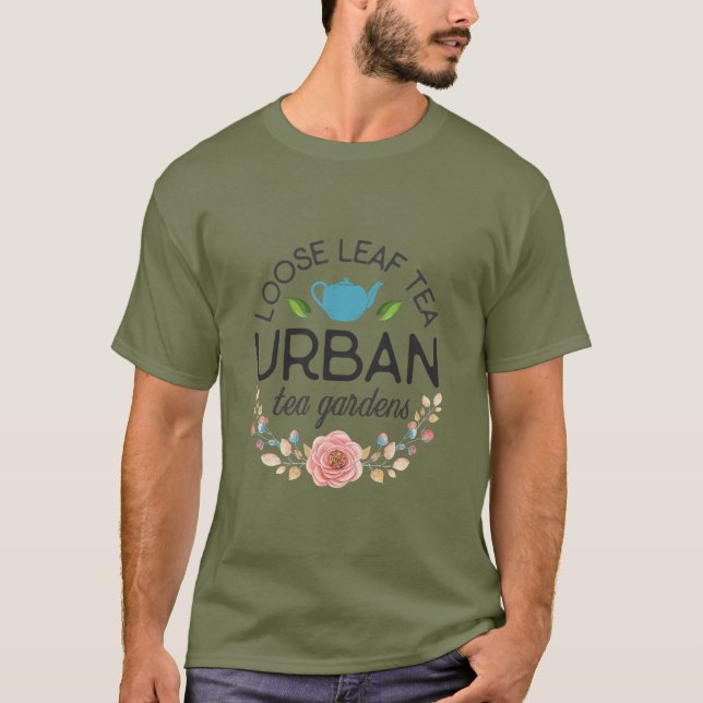 Camisa de té verde para hombres (Anverso)