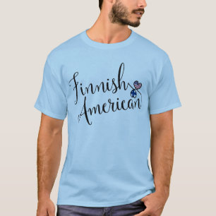 Camisa de Tee Tee de Corazón Entwintada Finlandesa