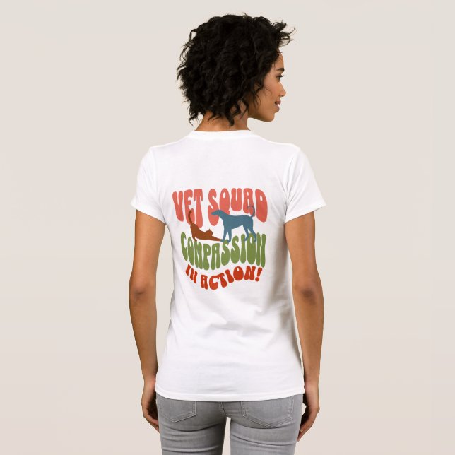 Camisa de Tee Veterinaria y Tecnología de Vet (Reverso completo)