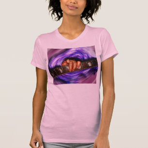 Camisa de tejas para la guitarra del vórtice púrpu