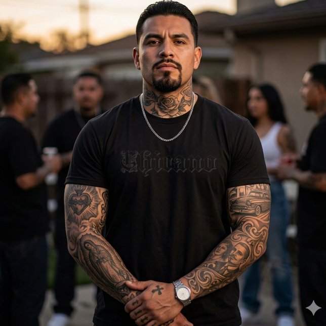 Camisa de texto chicano (Chicano Text Tshirt)