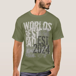 Camisa de texto de Graffitti Grunge de Mejor Papá 