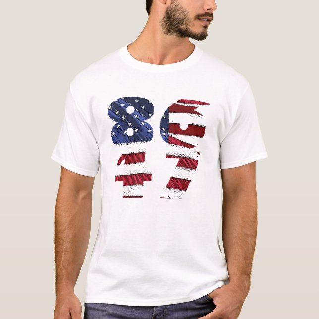 Camisa de texto de marca 86-47 (Anverso)