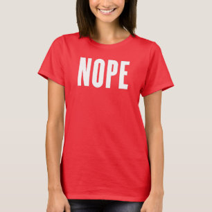 camisa de trabajo, dice no