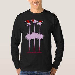 Camisa de tres flamencos del navidad