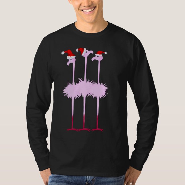 Camisa de tres flamencos del navidad (Anverso)