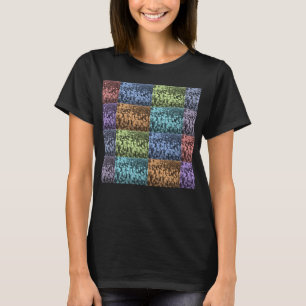 Camisa de tulipanes florales (negro) - multicolor