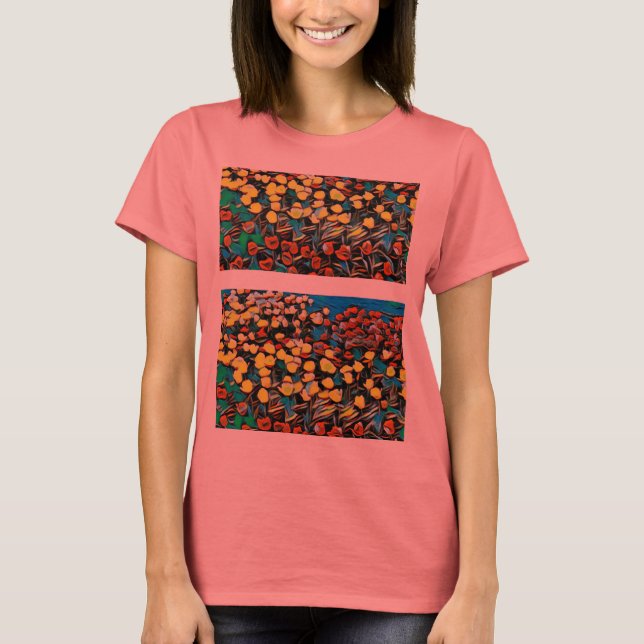 Camisa de tulipanes multicolor (Anverso)