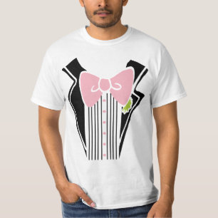 Camisa de Tuxedo - Canto rosa