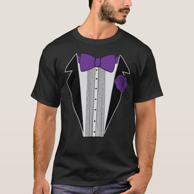 Camisa de Tuxedo Púrpura (Anverso)