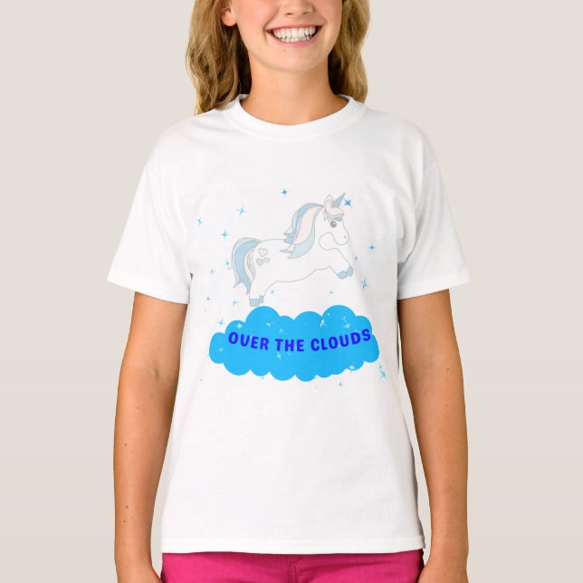 Camisa de unicornio con una nube (Anverso)