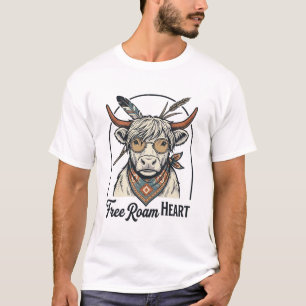 Camisa de Vaca de las Tierras Altas Espíritu Libre
