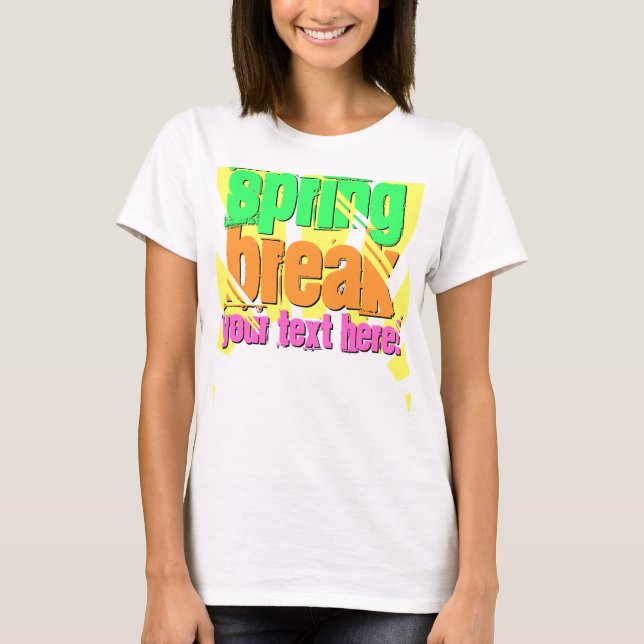 Camisa de vacaciones de primavera del Personalizad (Anverso)