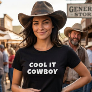 Camisa de Vaquero Fresca, Gráfica Divertida del Oe